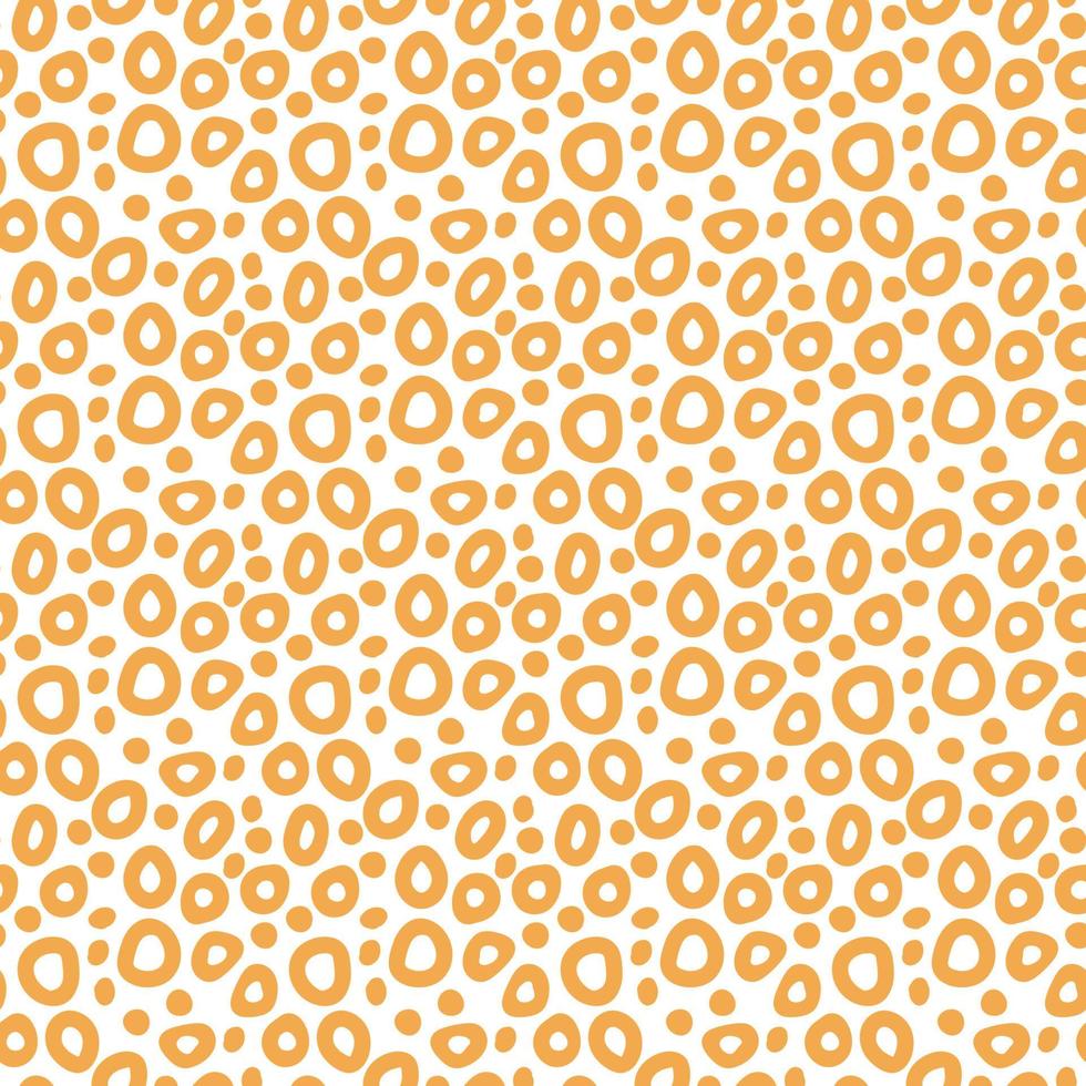 Abstract seamless pattern od circles, looks like coffee foam, water or air bulbs. Vector repeat illustration on white background