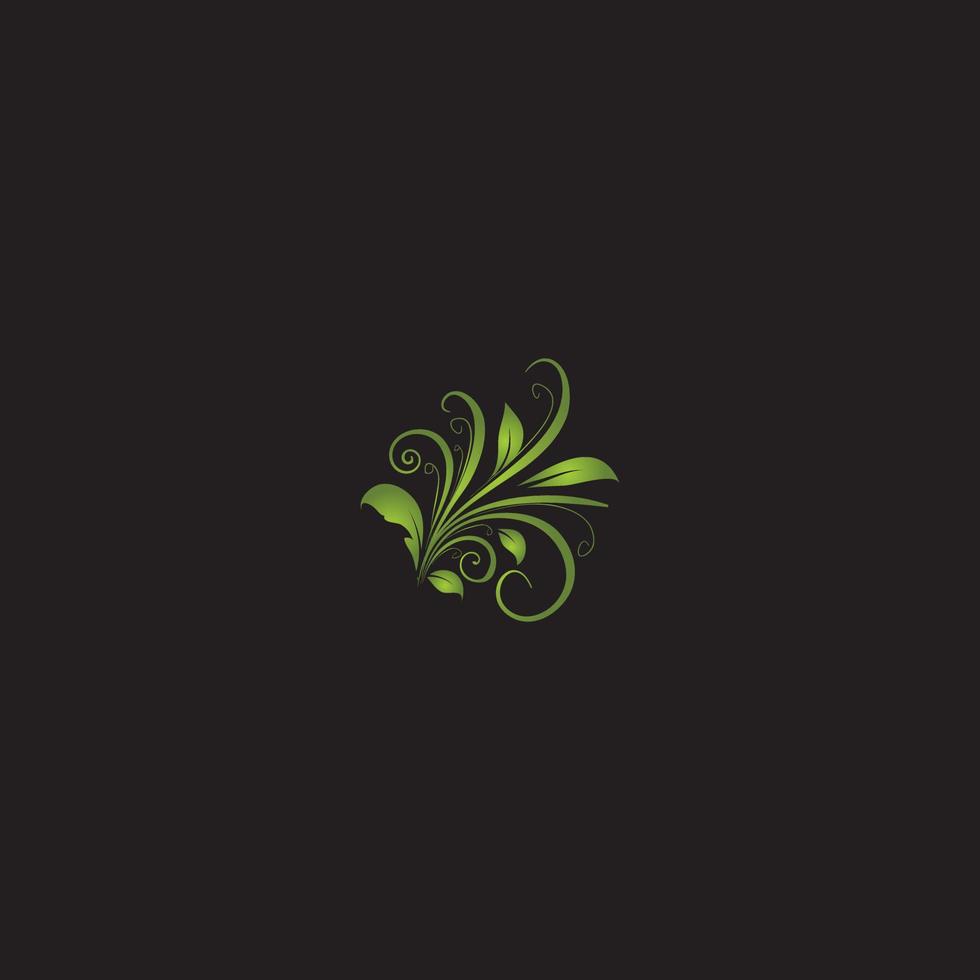 Logo Flower abstract icon. design template. Flourish plant flat vector