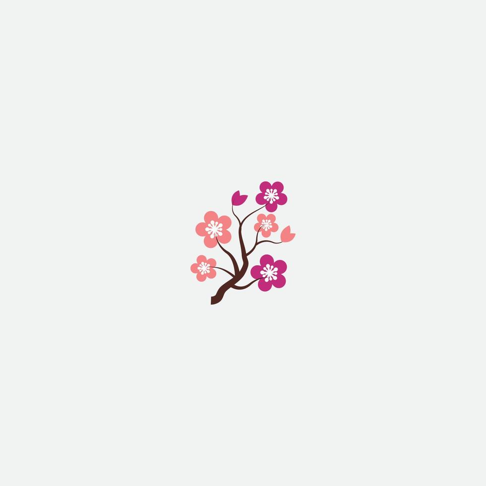 Logo Flower abstract icon. design template. Flourish plant flat vector