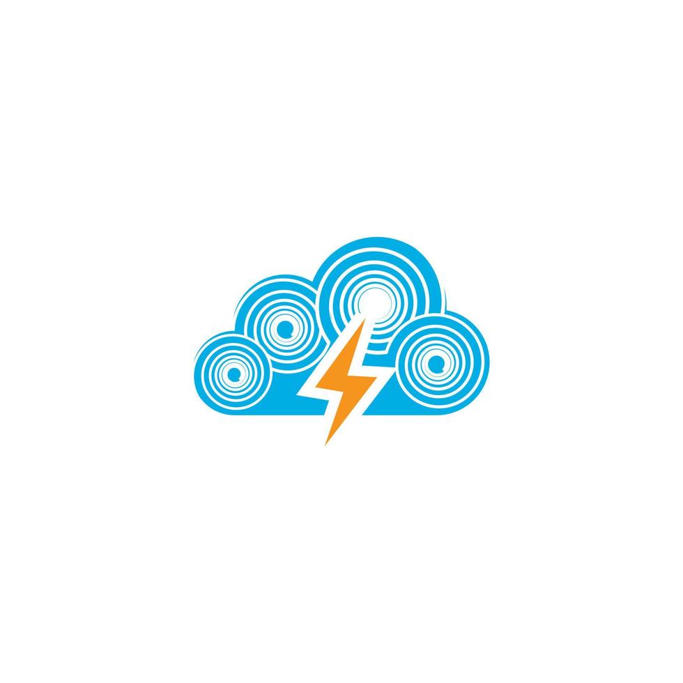 símbolo de vector de plantilla de logotipo de nube