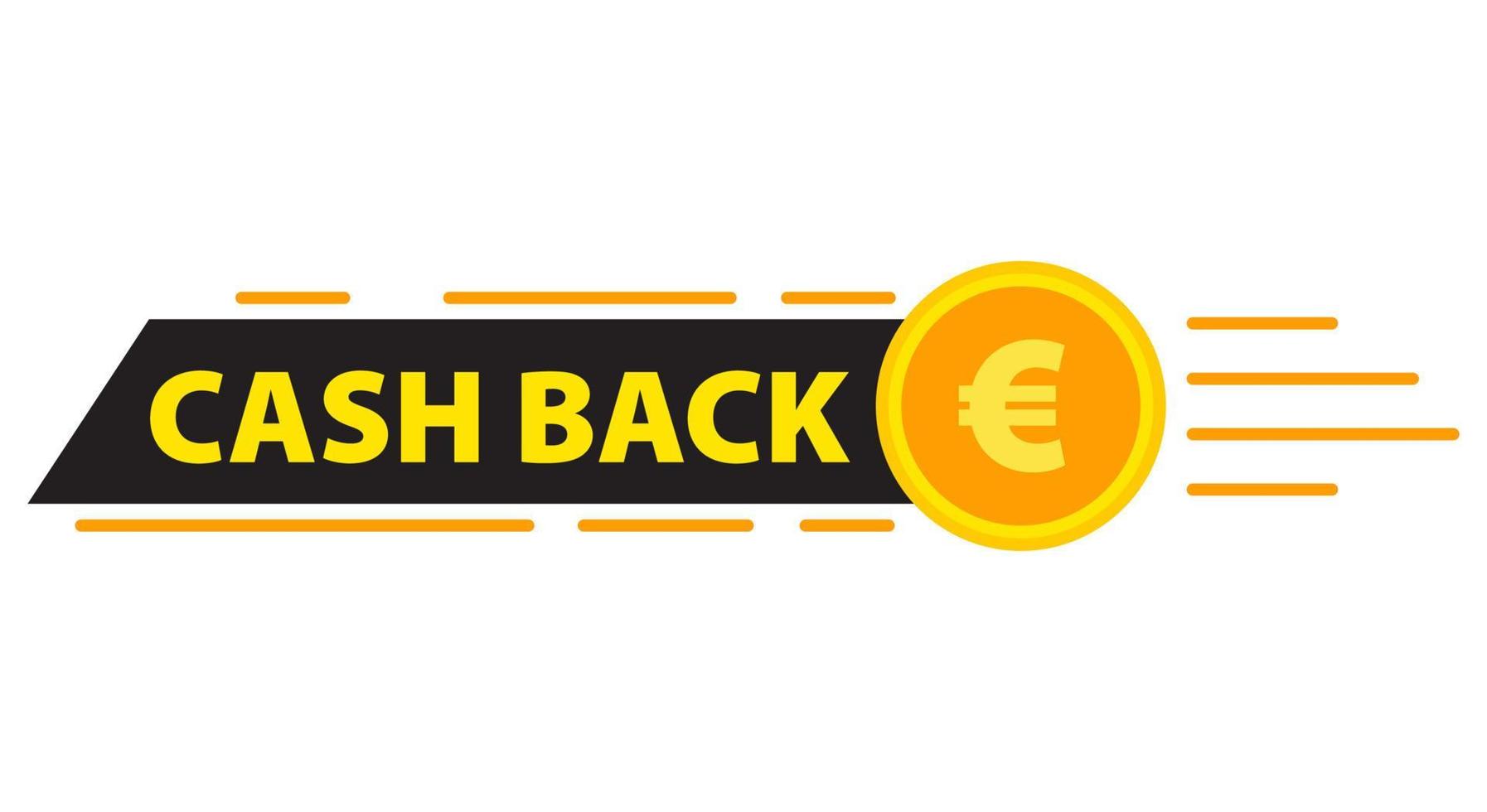 Money Cash Back Badge Sticker vector