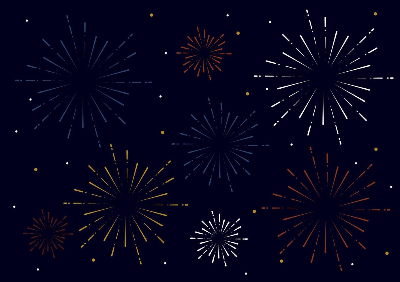 Sparkle firework in the night sky vector