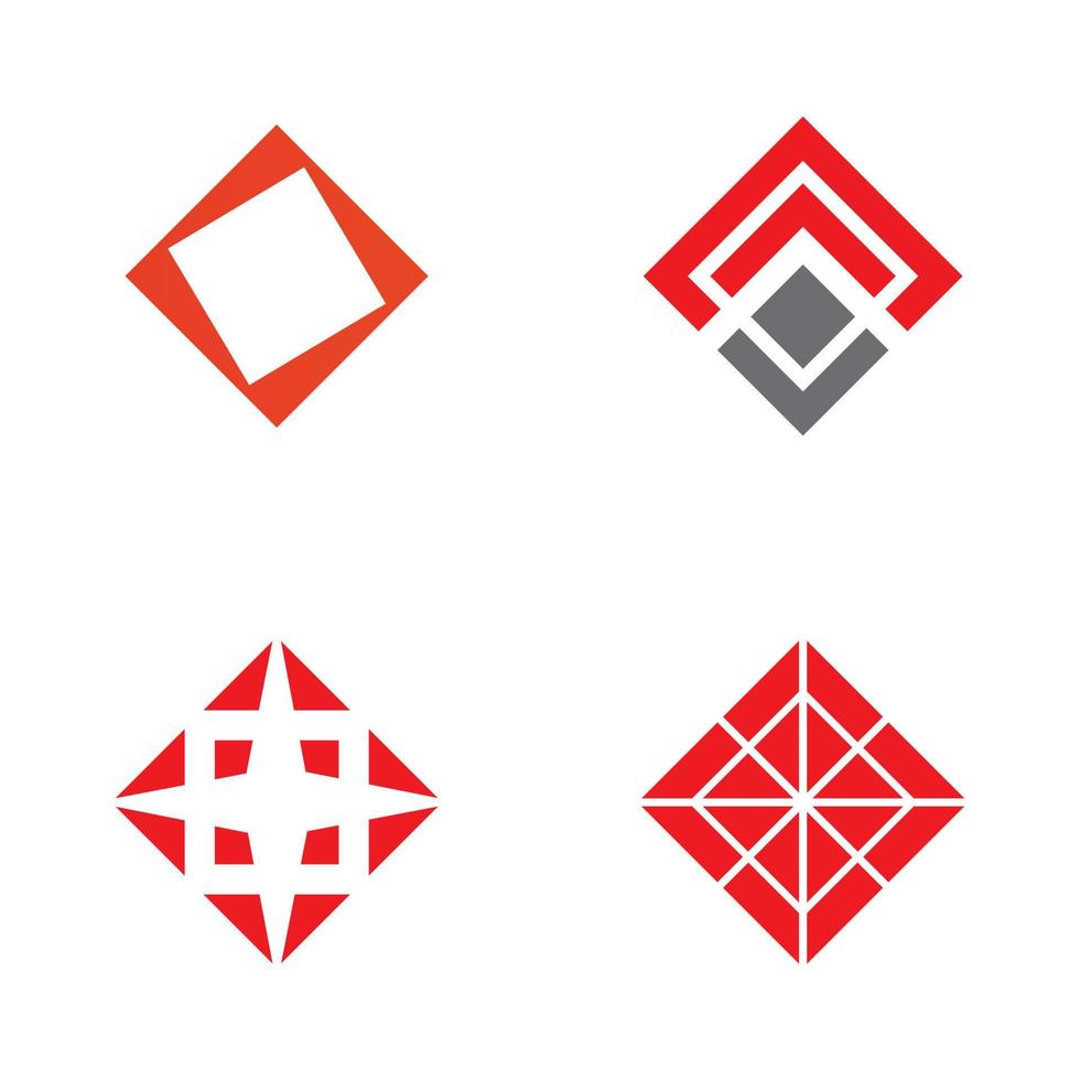 icono de patrón de forma de rombo diseño de logotipo vector