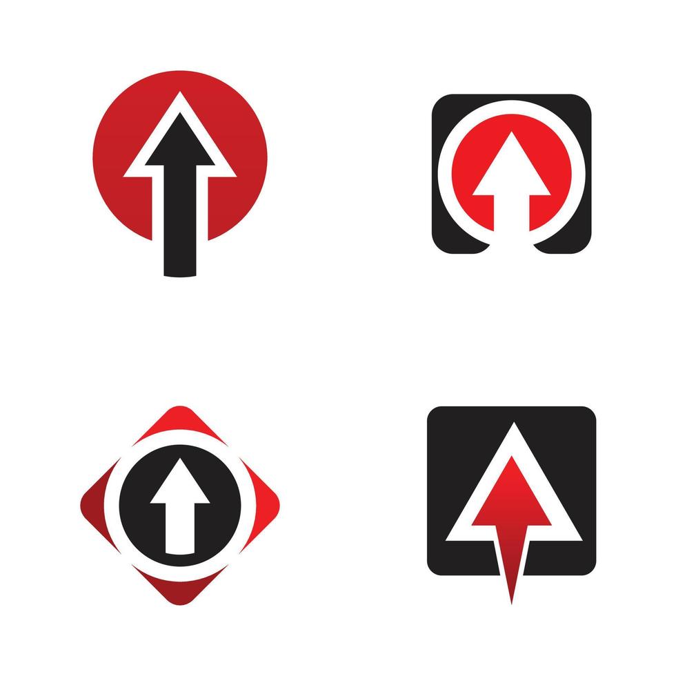 Upload up arrow logo design vector