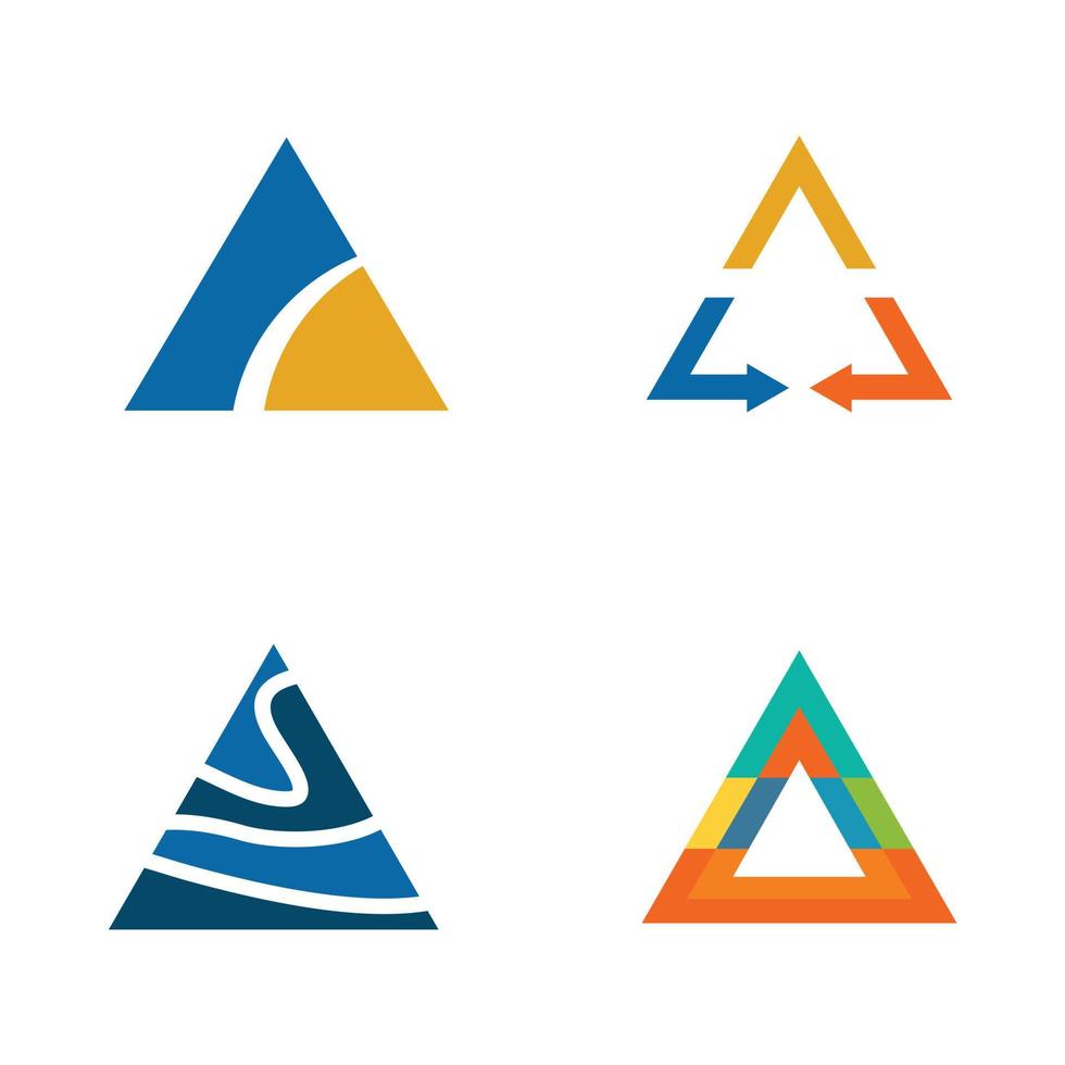Triangle shape pattern icon logo design 5001798 Vector Art at Vecteezy
