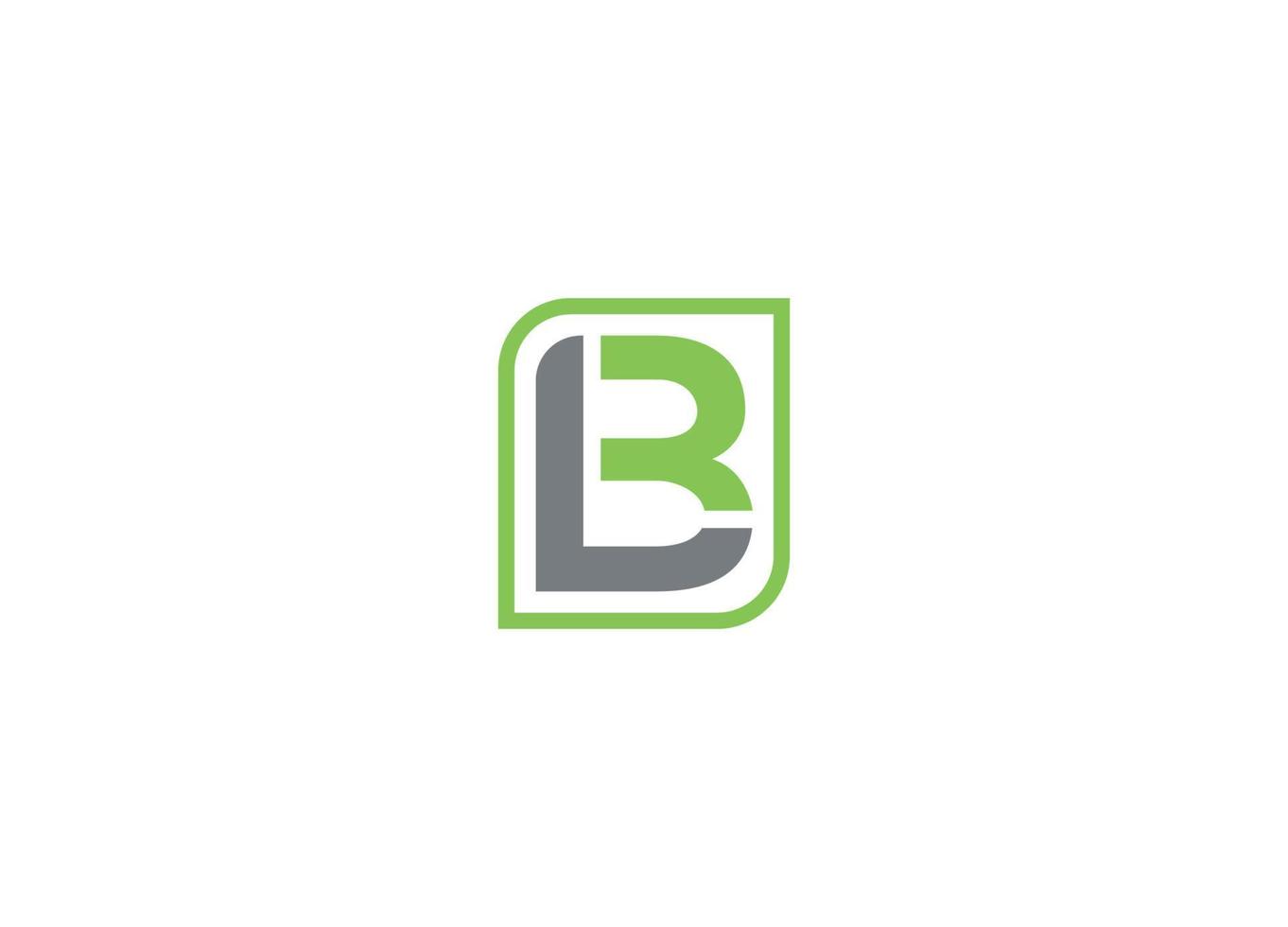LB initial modern logo design vector icon template