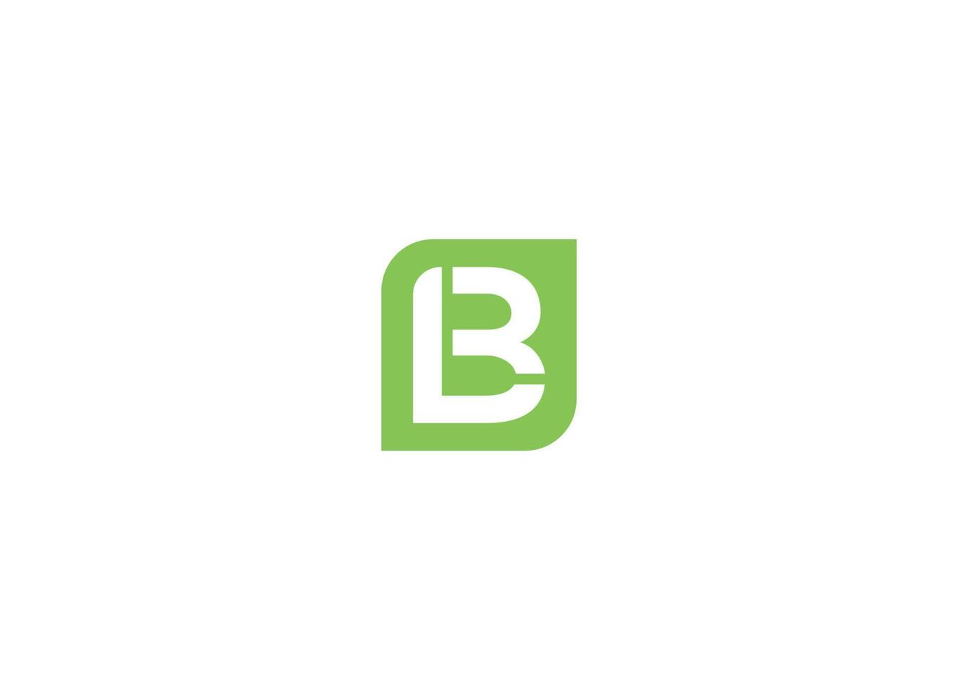 lb plantilla de icono de vector de diseño de logotipo moderno inicial