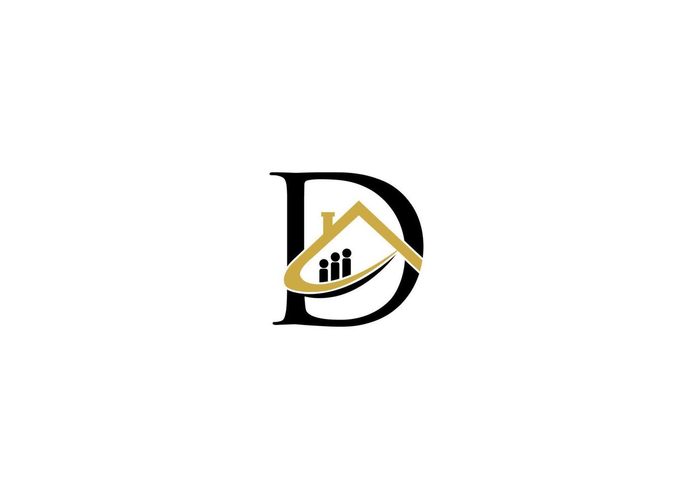 DA initial logo design vector icon template