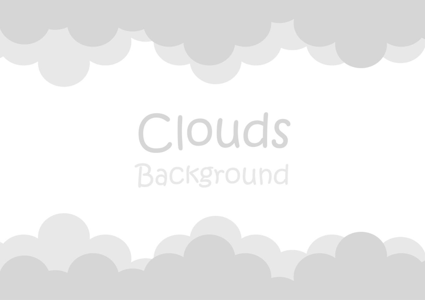 cloud background on white background vector