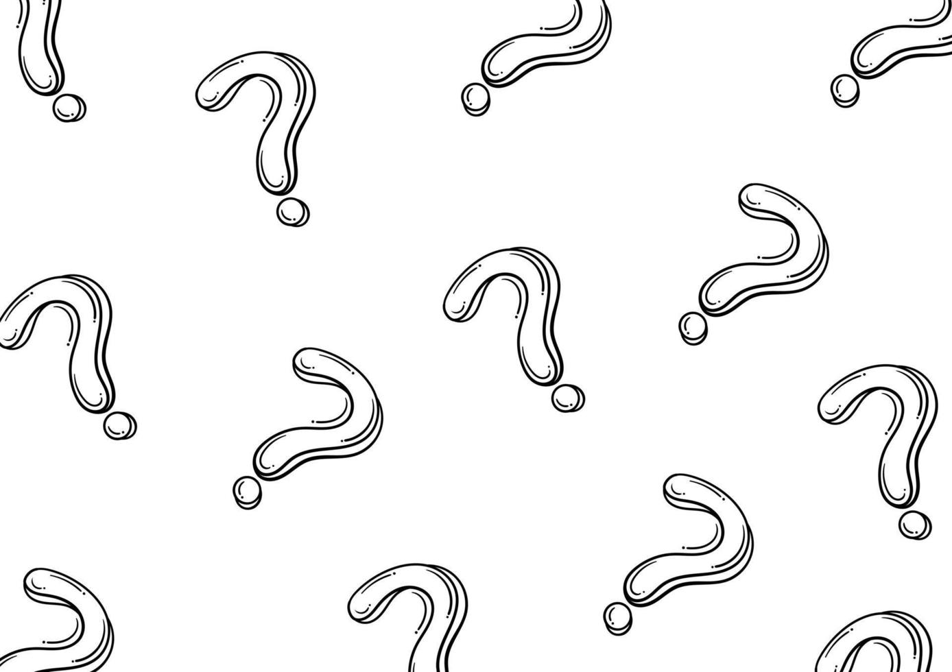 question mark hand drawn background vector