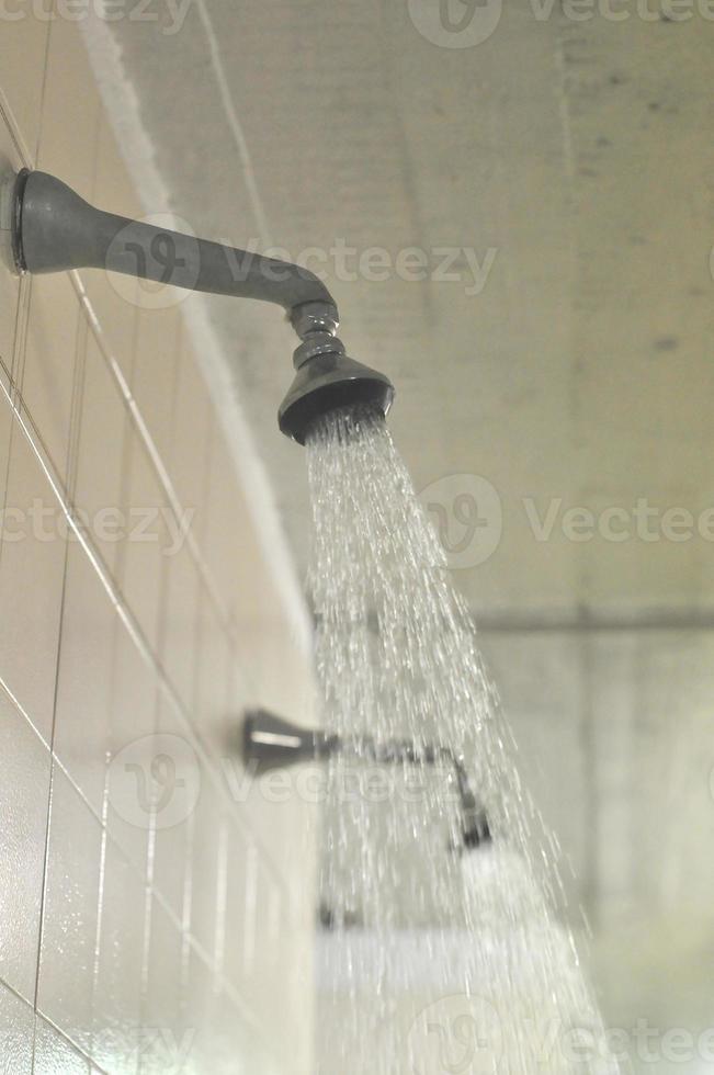 detalle de agua de ducha foto