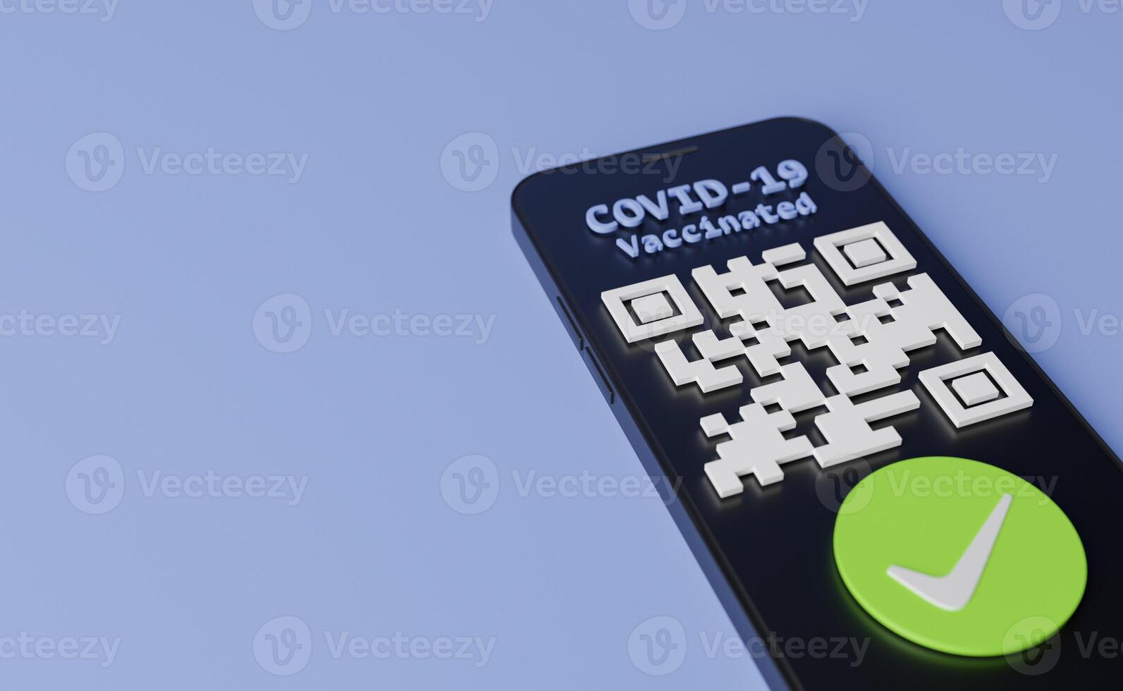 código qr de vacunación covid en un teléfono móvil foto