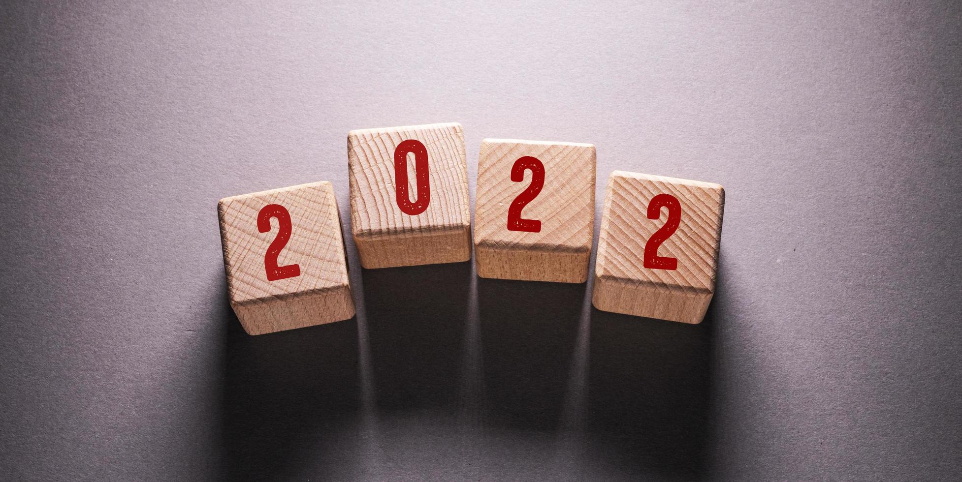 2022 Word with Wooden Cubes photo