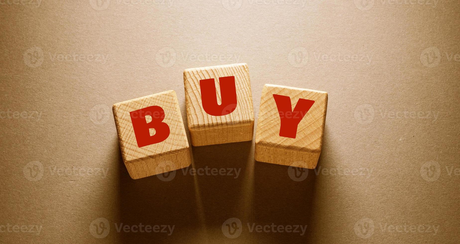 Buy Word , Business Concept Idea photo