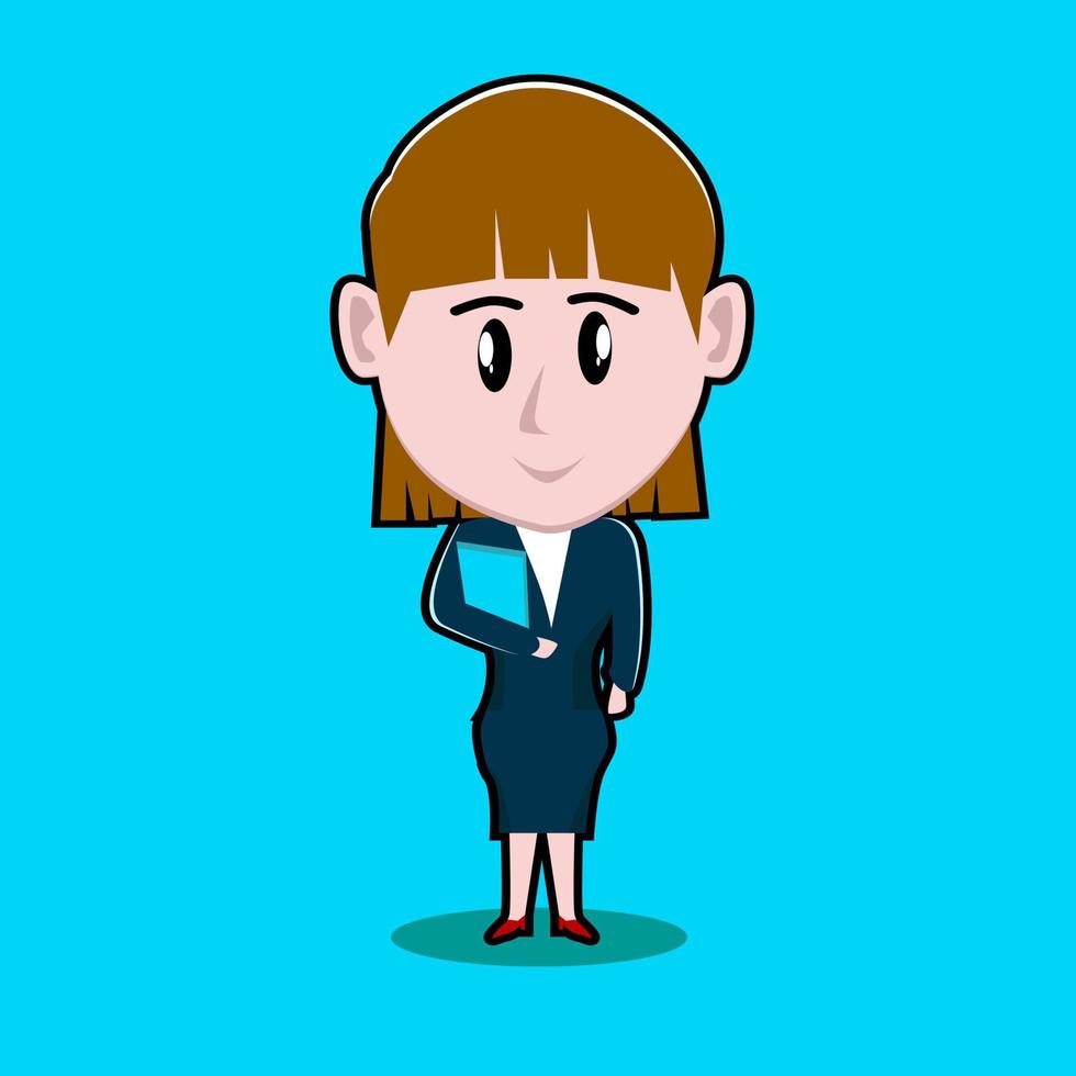 young business woman vector