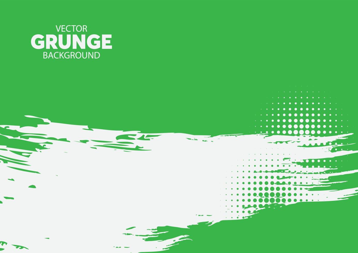Abstract grunge texture with halftone effect and green color vector