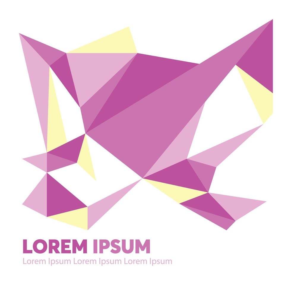 Fondo de mosaico poligonal de luz blanca púrpura, ilustración vectorial, plantillas de diseño de negocios vector