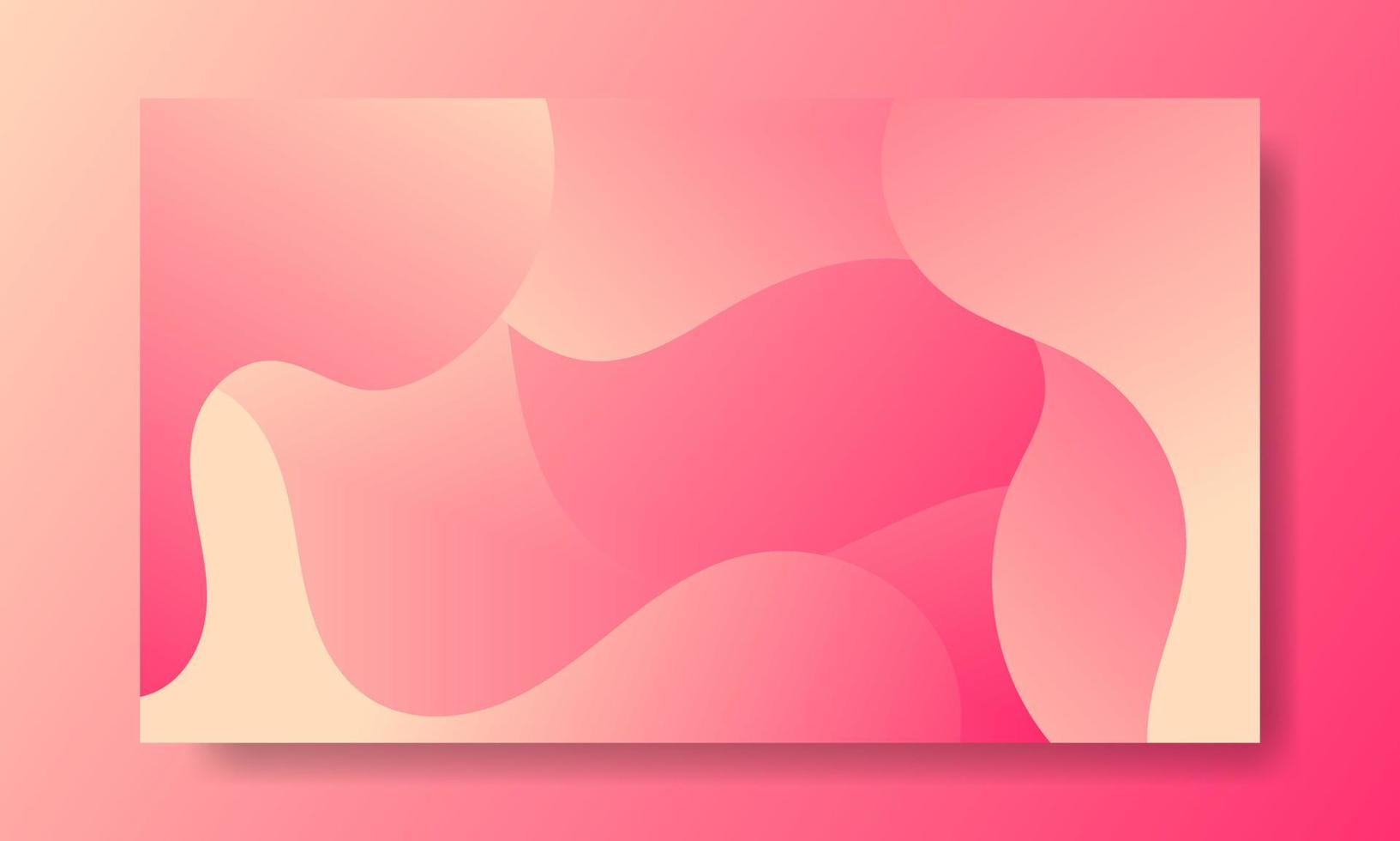 Abstract Pink Fluid Wave Background vector