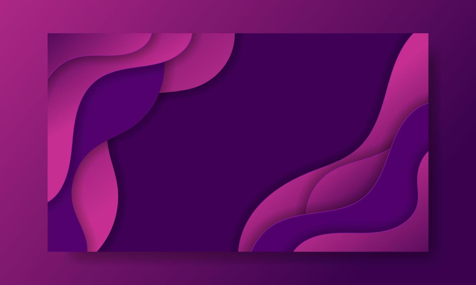 Abstract Purple Fluid Wave Background vector