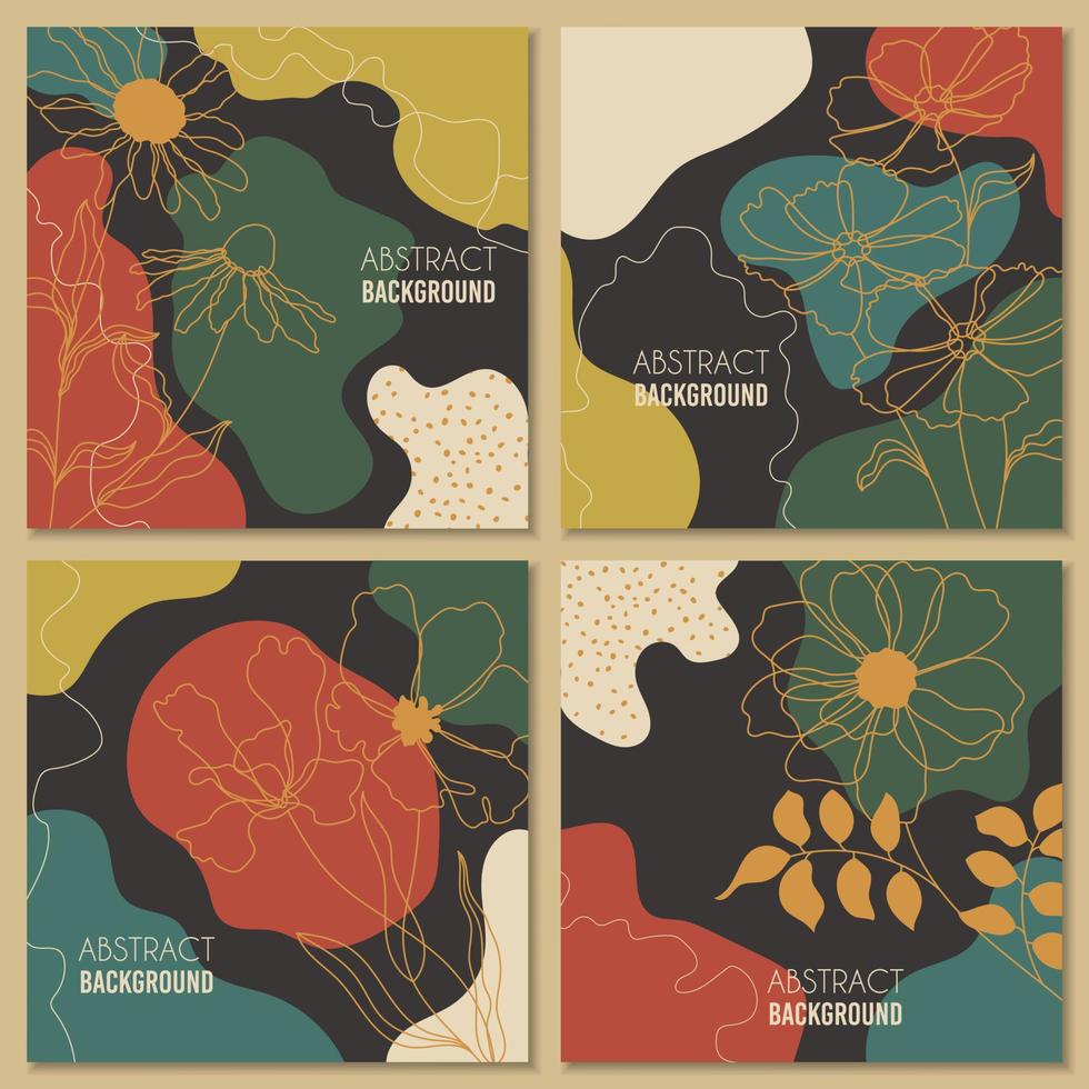 Set of abstract posters 5004015 Vector Art at Vecteezy