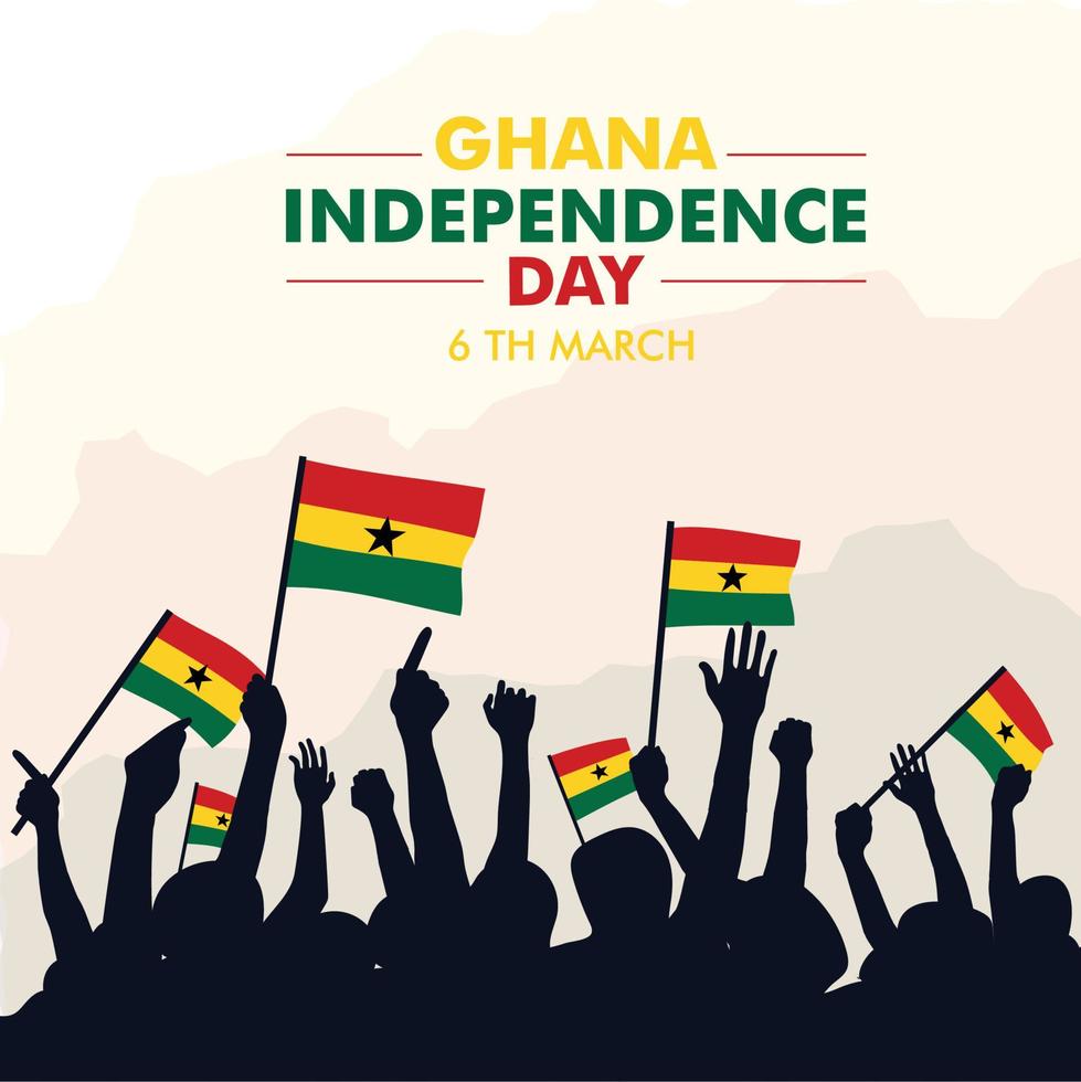 Happy Ghana Independence Day 5004125 Vector Art at Vecteezy