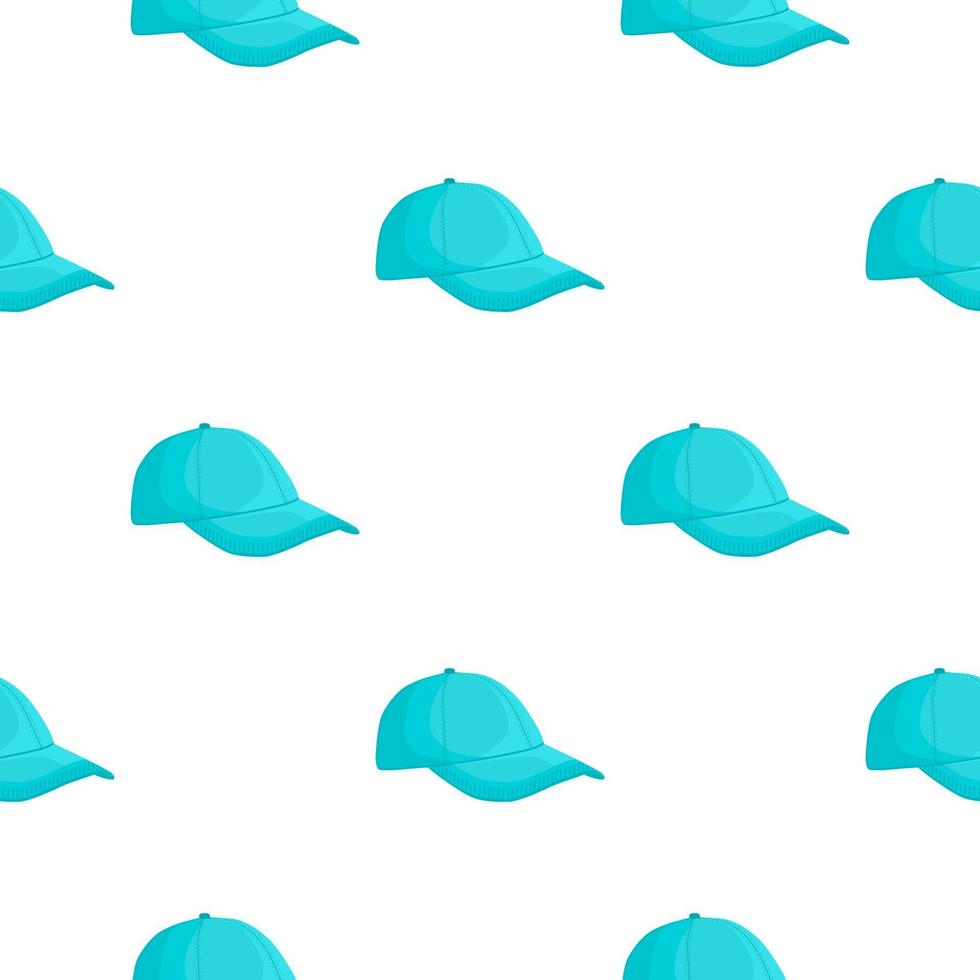 Illustration on theme pattern hats baseball vector