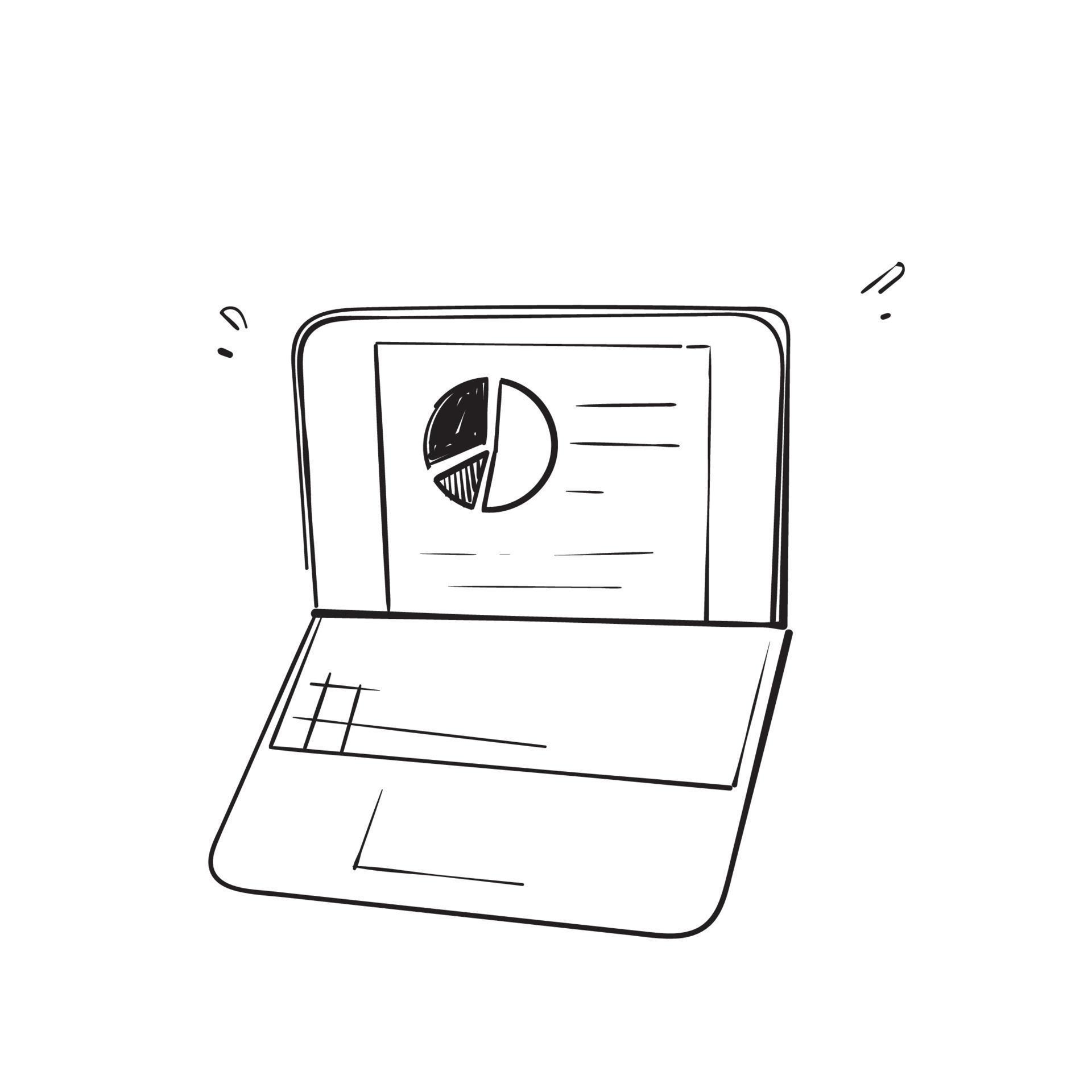 hand drawn doodle pie chart data diagram illustration vector 5004222 Vector Art at Vecteezy