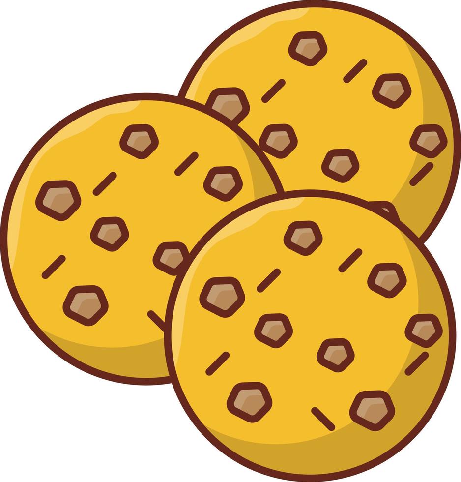 biscuit Vector illustration on a transparent background. Premium quality symbols. Vector Line Flat color  icon for concept and graphic design.