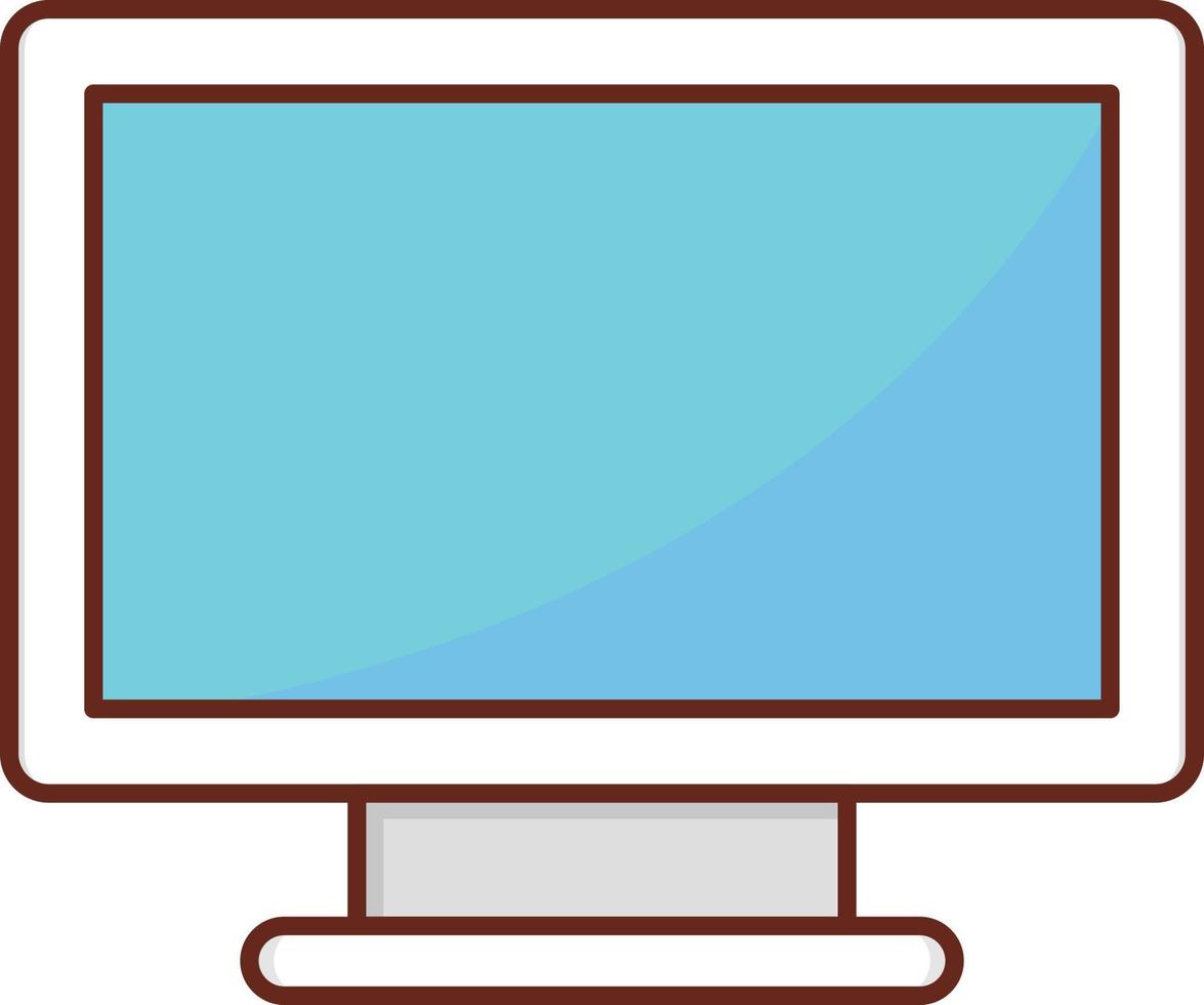 Ilustración de vector de tv sobre un fondo transparente. símbolos de primera calidad. icono de color plano de línea vectorial para concepto y diseño gráfico.