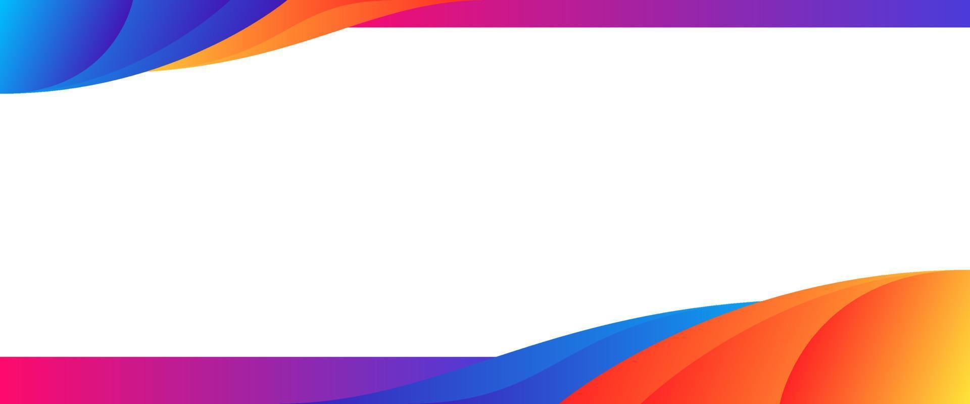 Colorful abstract banner horizontal background vector illustration with