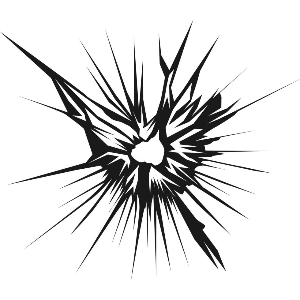 Cracked glass vector