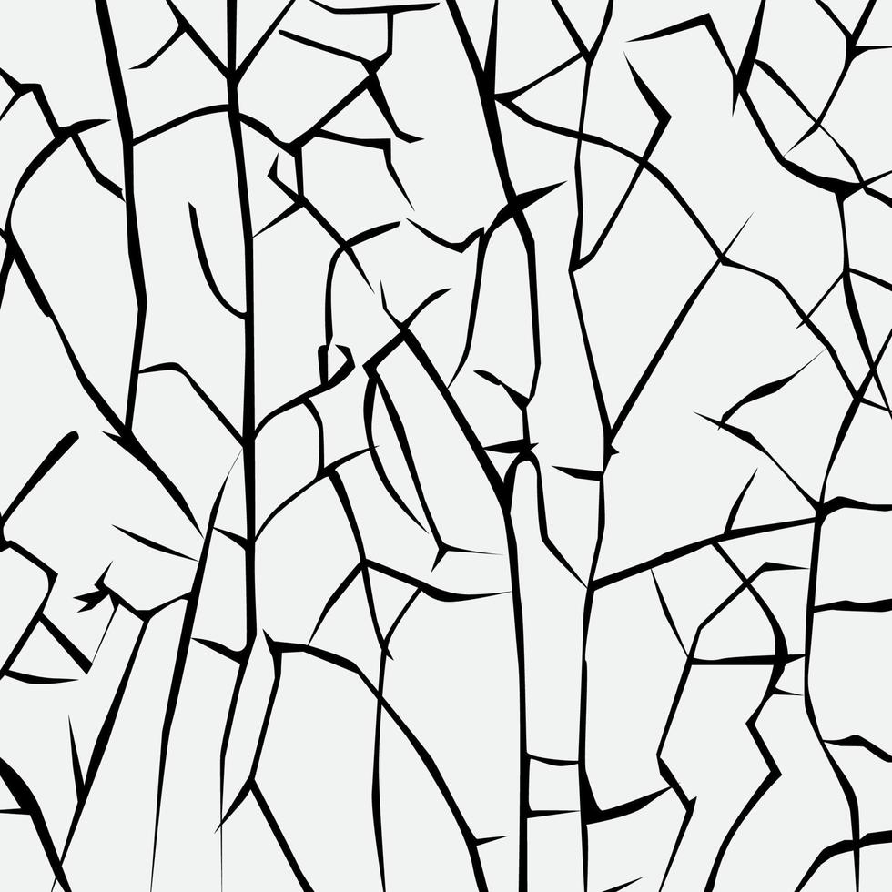 Cracked glass vector