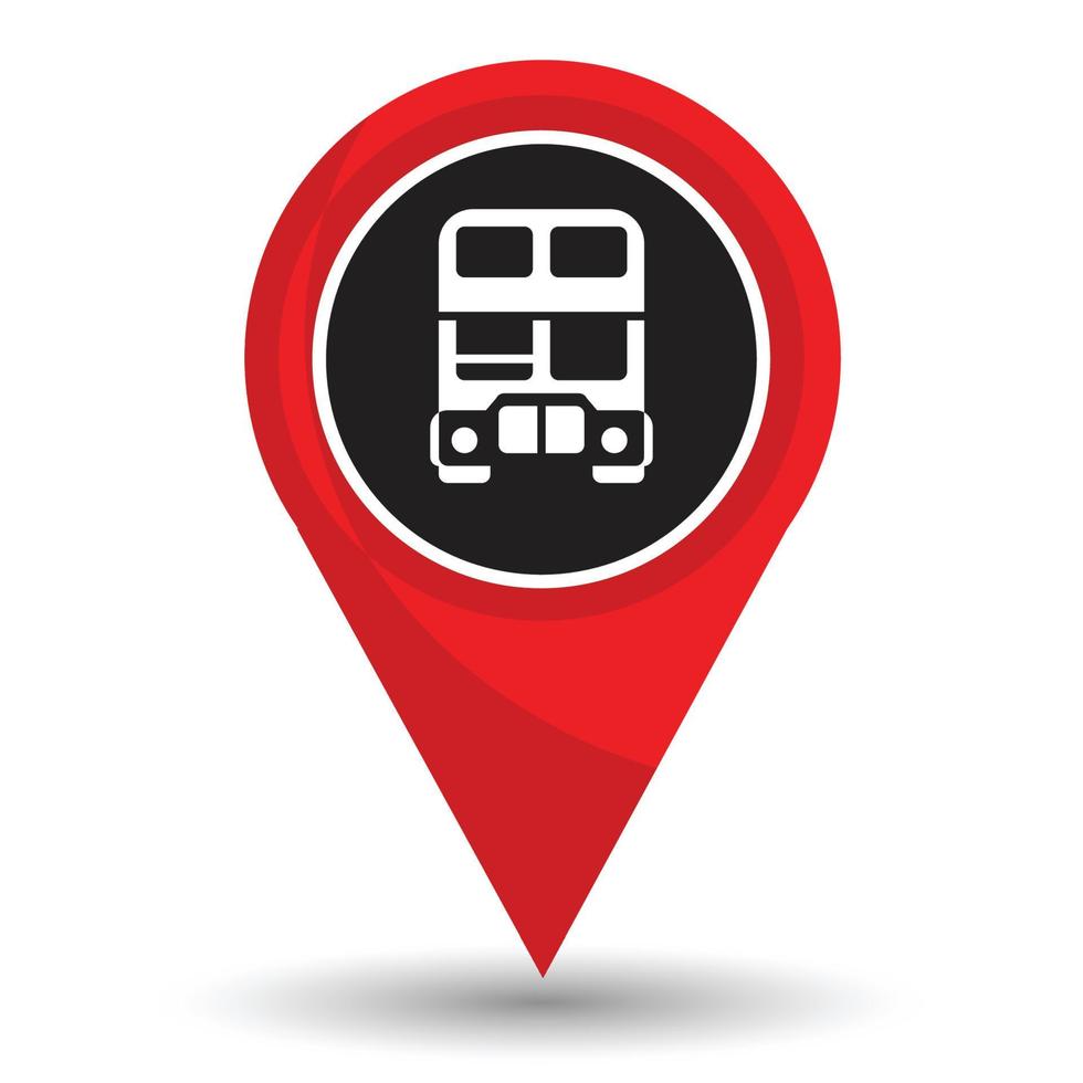 Pointer with icon bus vector