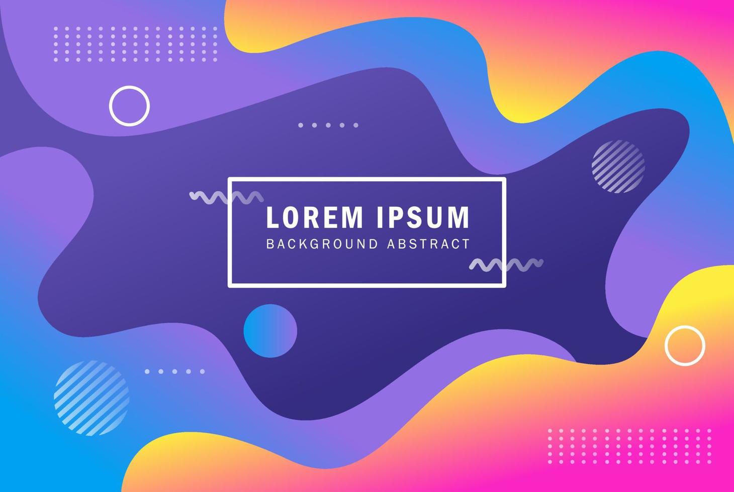 colorful gradient liquid shape Abstract background for business vector