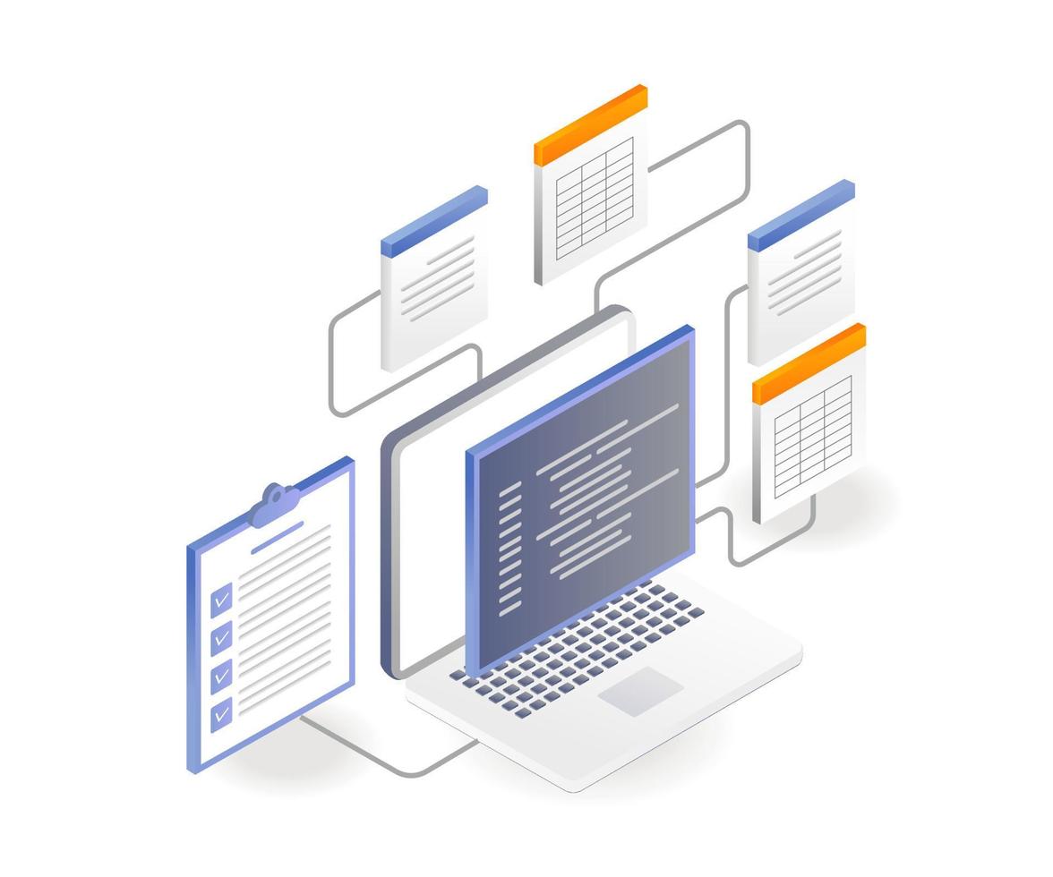 lista de verificación de la base de datos final del lenguaje del programador vector