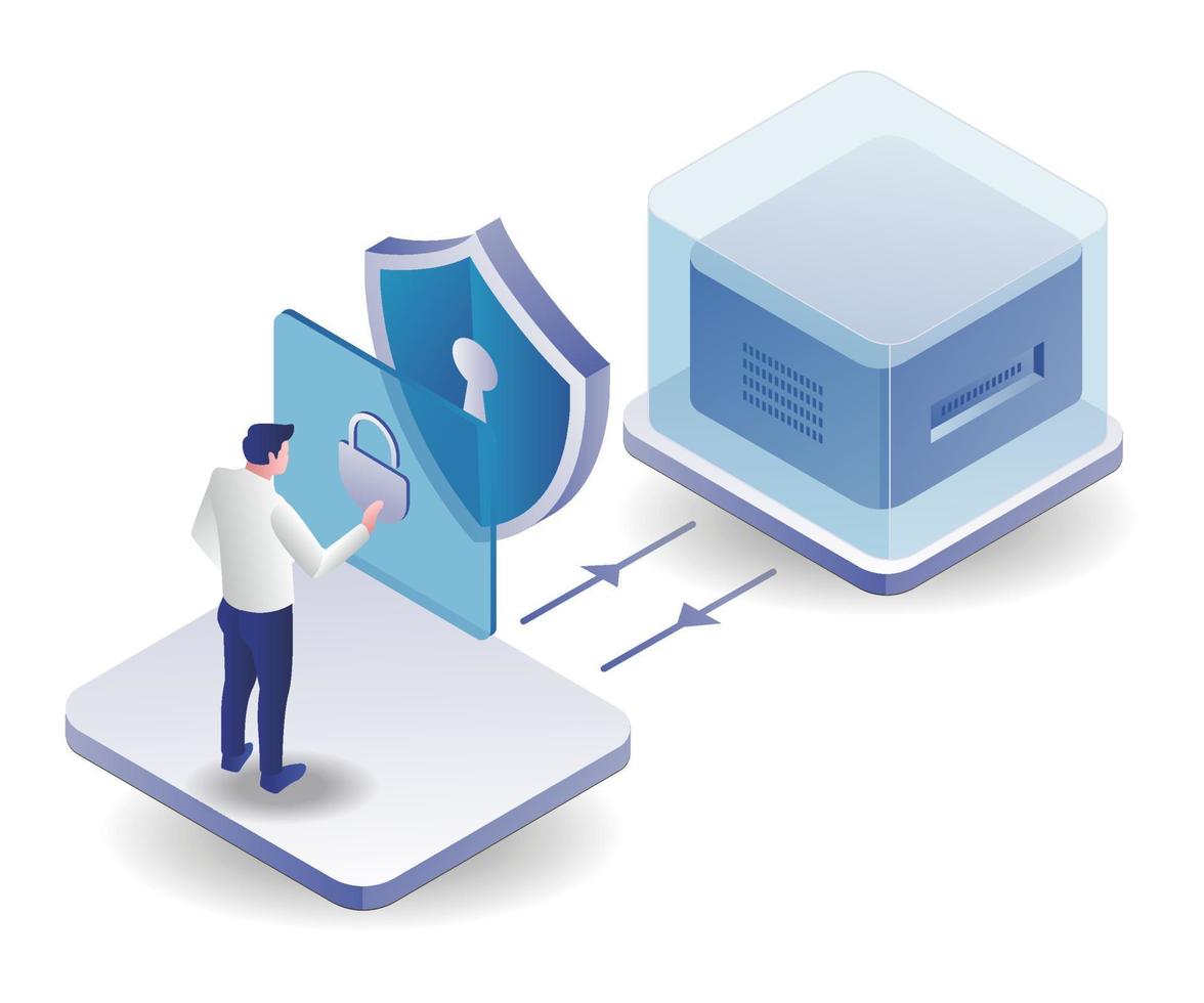 Business investment safe vector