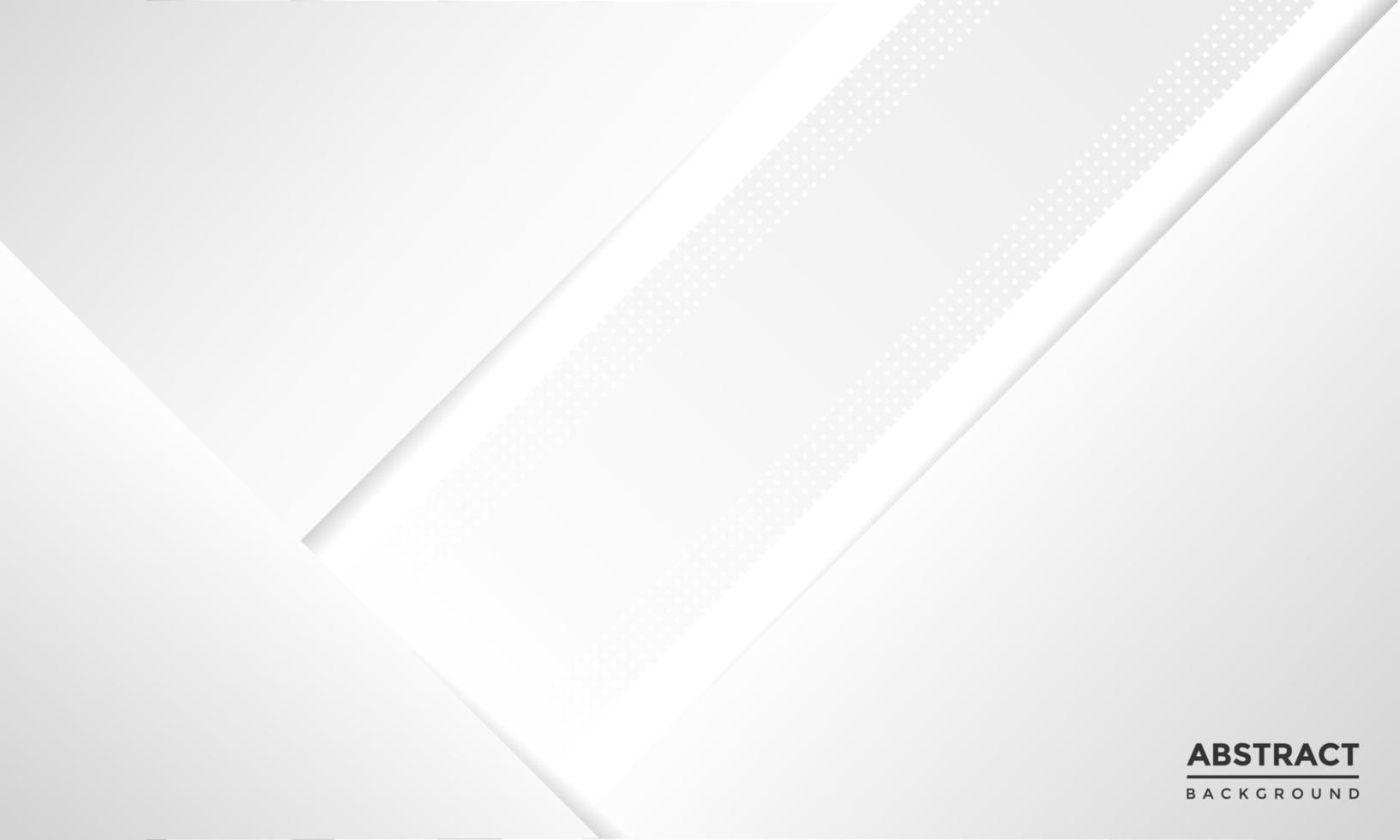 Abstract white minimalist geometric background. vector