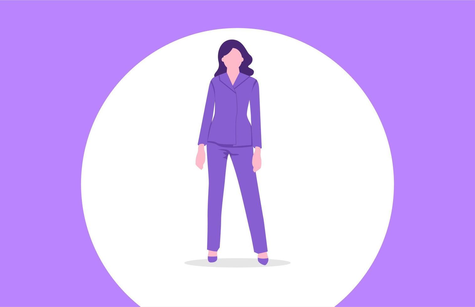 business woman in blue purple... vector