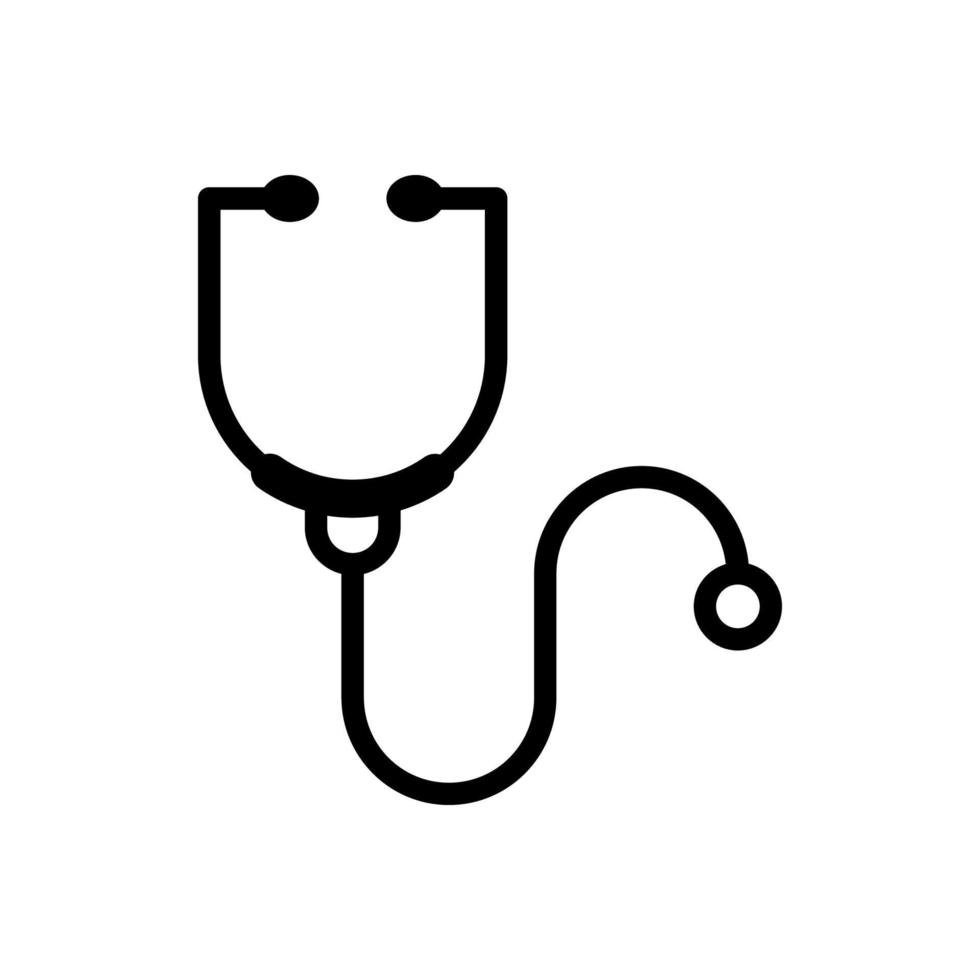 icono de stetoskop - médico y saludable vector