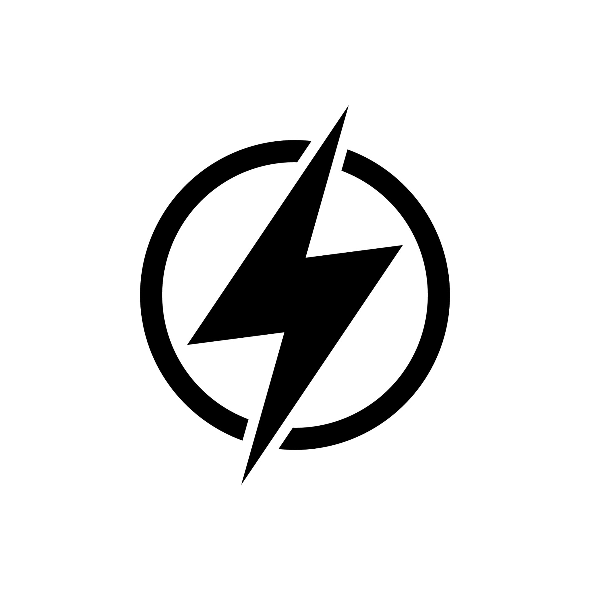 Lightning, electric power vector logo design element. Energy and