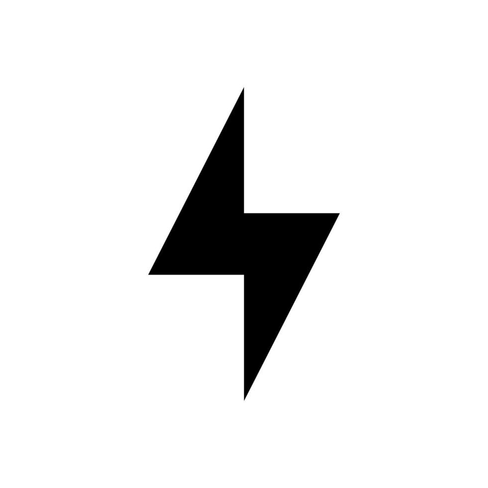 relámpago, elemento de diseño de logotipo de vector de energía eléctrica. concepto de símbolo de electricidad de energía y trueno. Signo de rayo en el círculo. plantilla de emblema de vector flash. logotipo de velocidad rápida de potencia