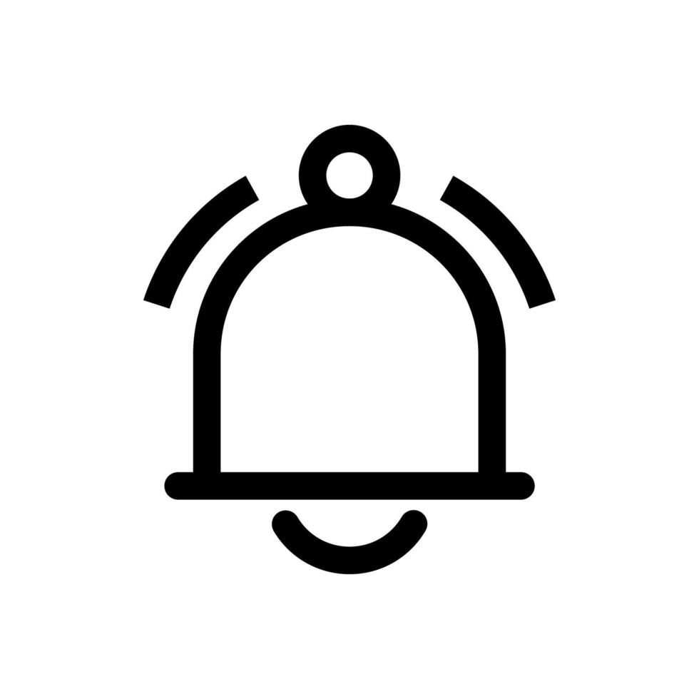 Bell Icon in trendy flat style isolated on grey background. Notification symbol for your web site design, logo, app, UI. Vector illustration, EPS10.