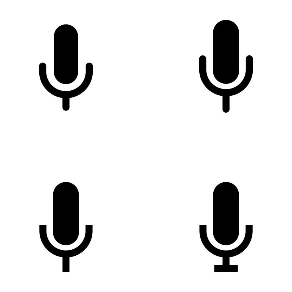 Microphone vector icon, Web design icon. Voice vector icon, Record. Microphone - recording Studio Symbol. Retro microphone icon