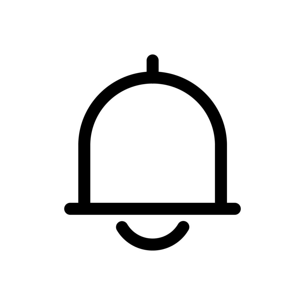 Bell Icon in trendy flat style isolated on grey background. Notification symbol for your web site design, logo, app, UI. Vector illustration, EPS10.