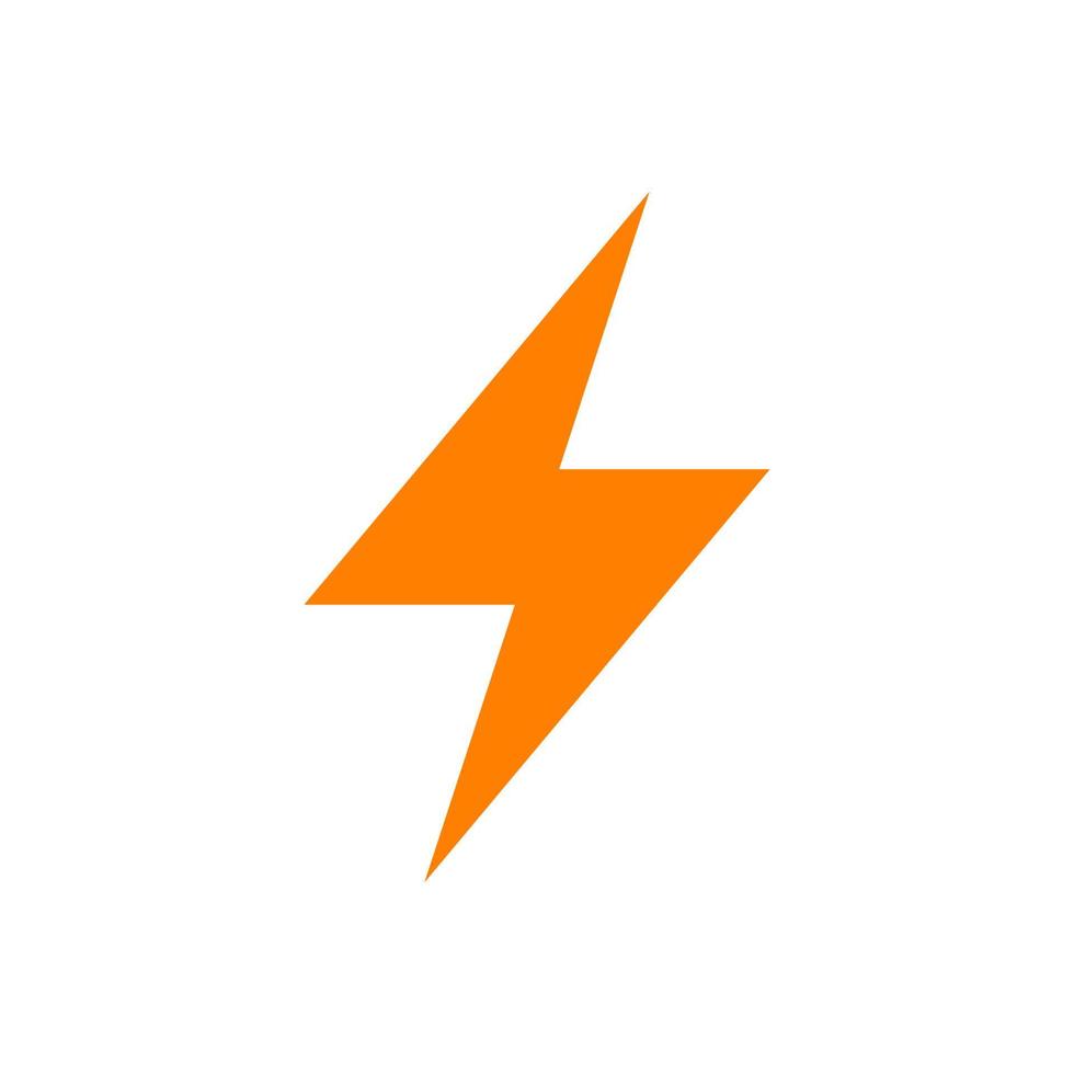 Lightning, electric power vector logo design element. Energy and thunder electricity symbol concept. Lightning bolt sign in the circle. Flash vector emblem template. Power fast speed logotype