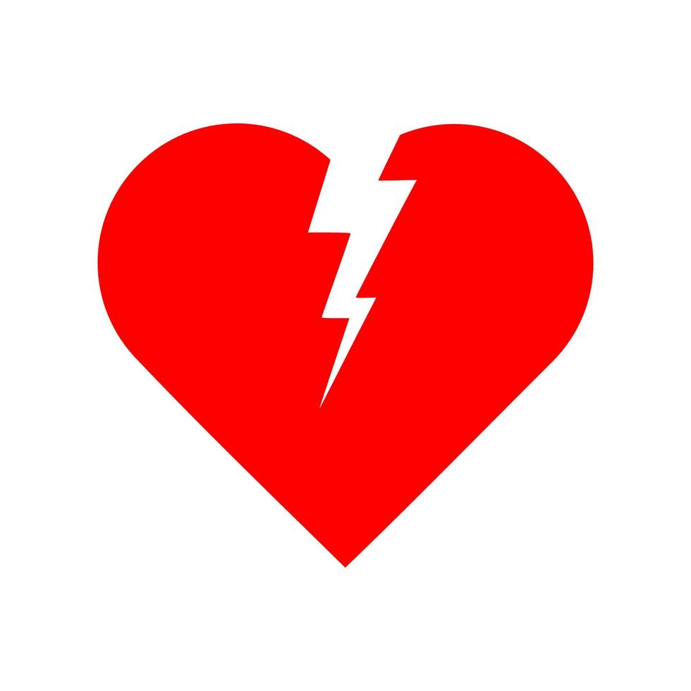 colección de icono de corazón, símbolo del diseño moderno de estilo plano de icono de amor aislado sobre fondo blanco. ilustración vectorial. vector