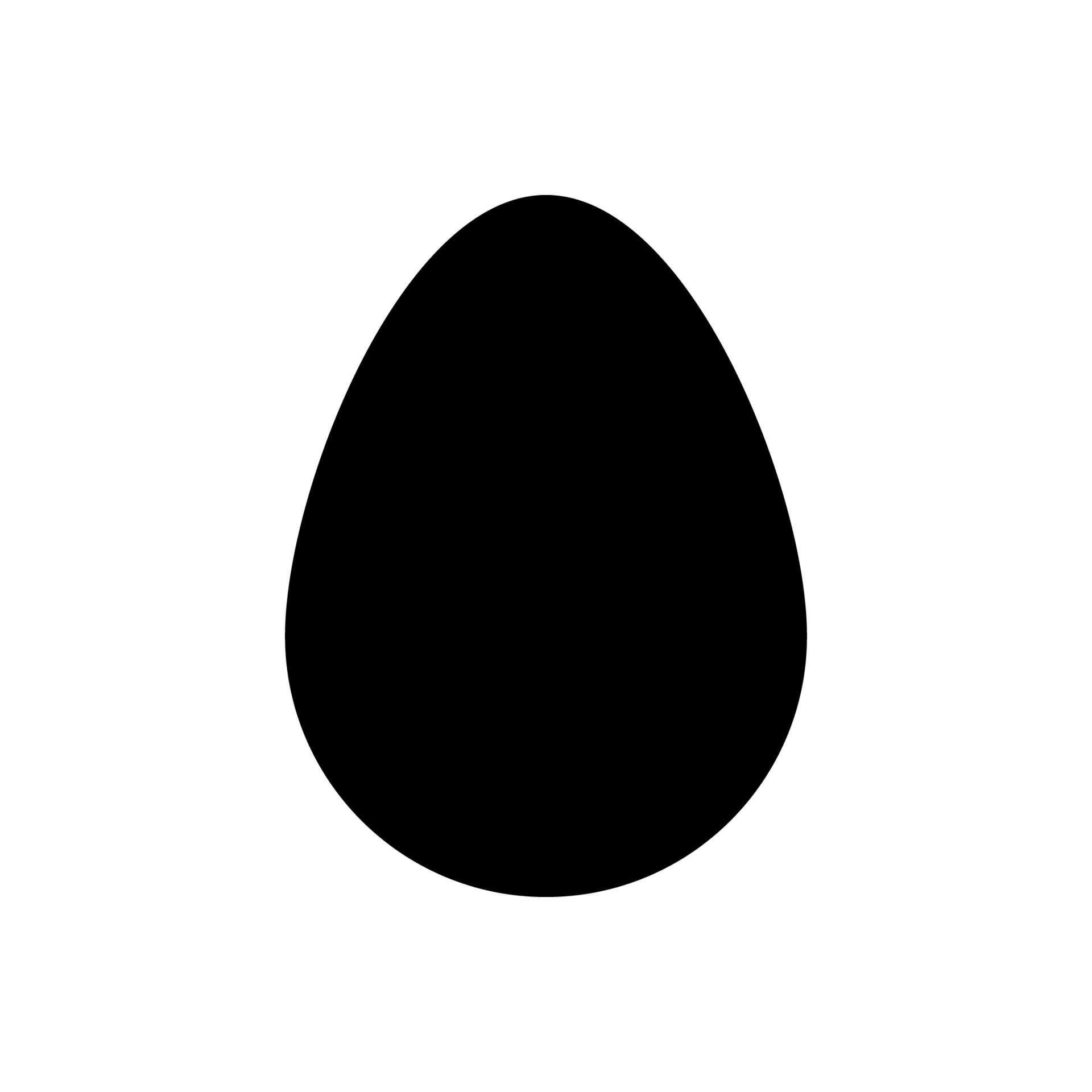 Egg Icon vector. Simple flat symbol. Perfect Black pictogram