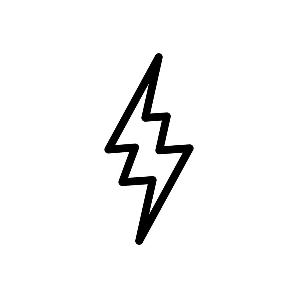 Lightning, electric power vector logo design element. Energy and