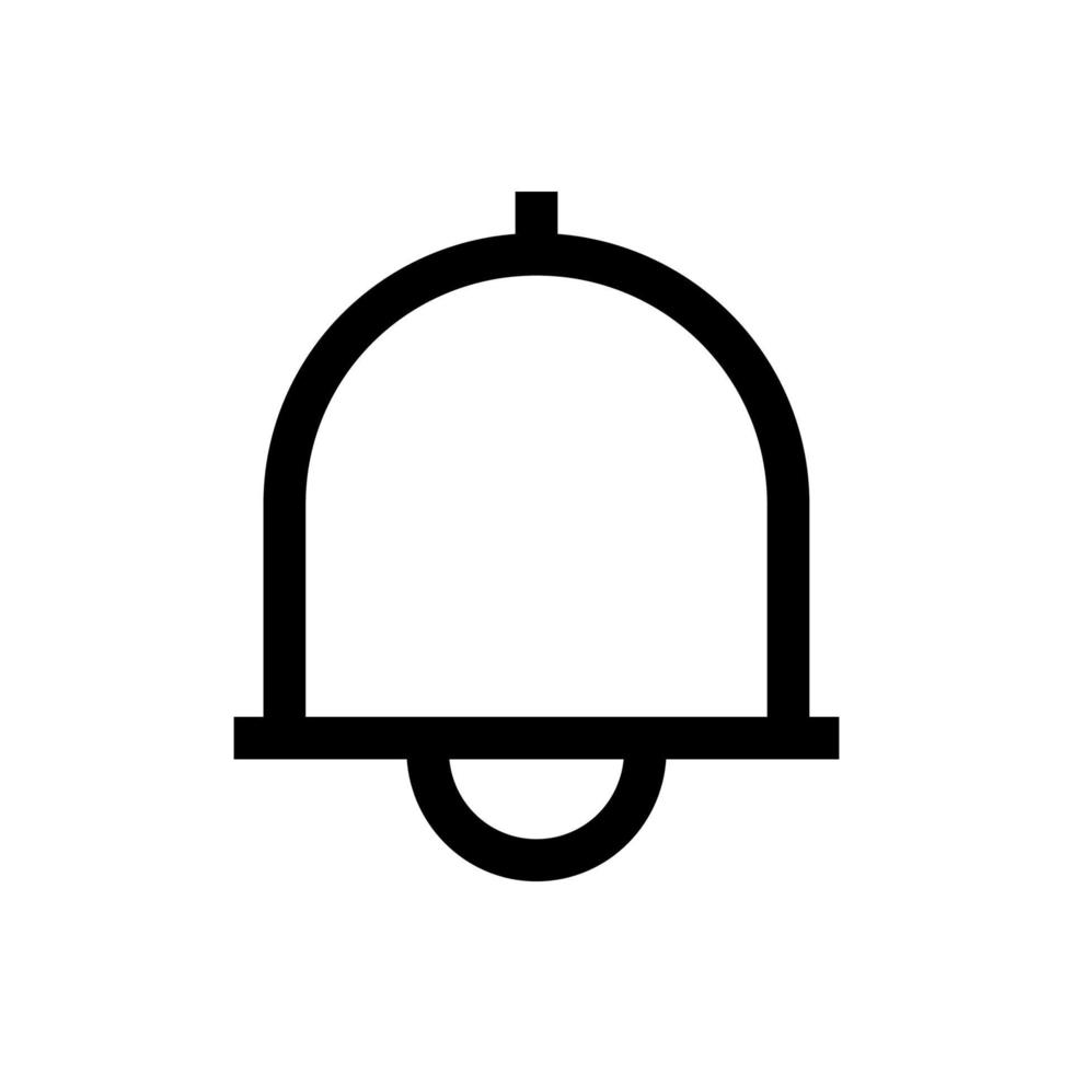 icono de campana en moderno estilo plano aislado sobre fondo gris. símbolo de notificación para el diseño de su sitio web, logotipo, aplicación, interfaz de usuario. ilustración vectorial, eps10. vector