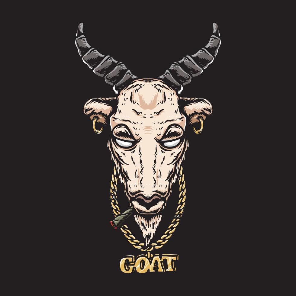The Goat rich vector illustration